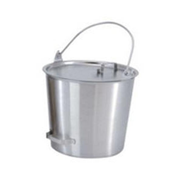 Lid Bucket Stainless Steel Hook-on Lid Silver Each